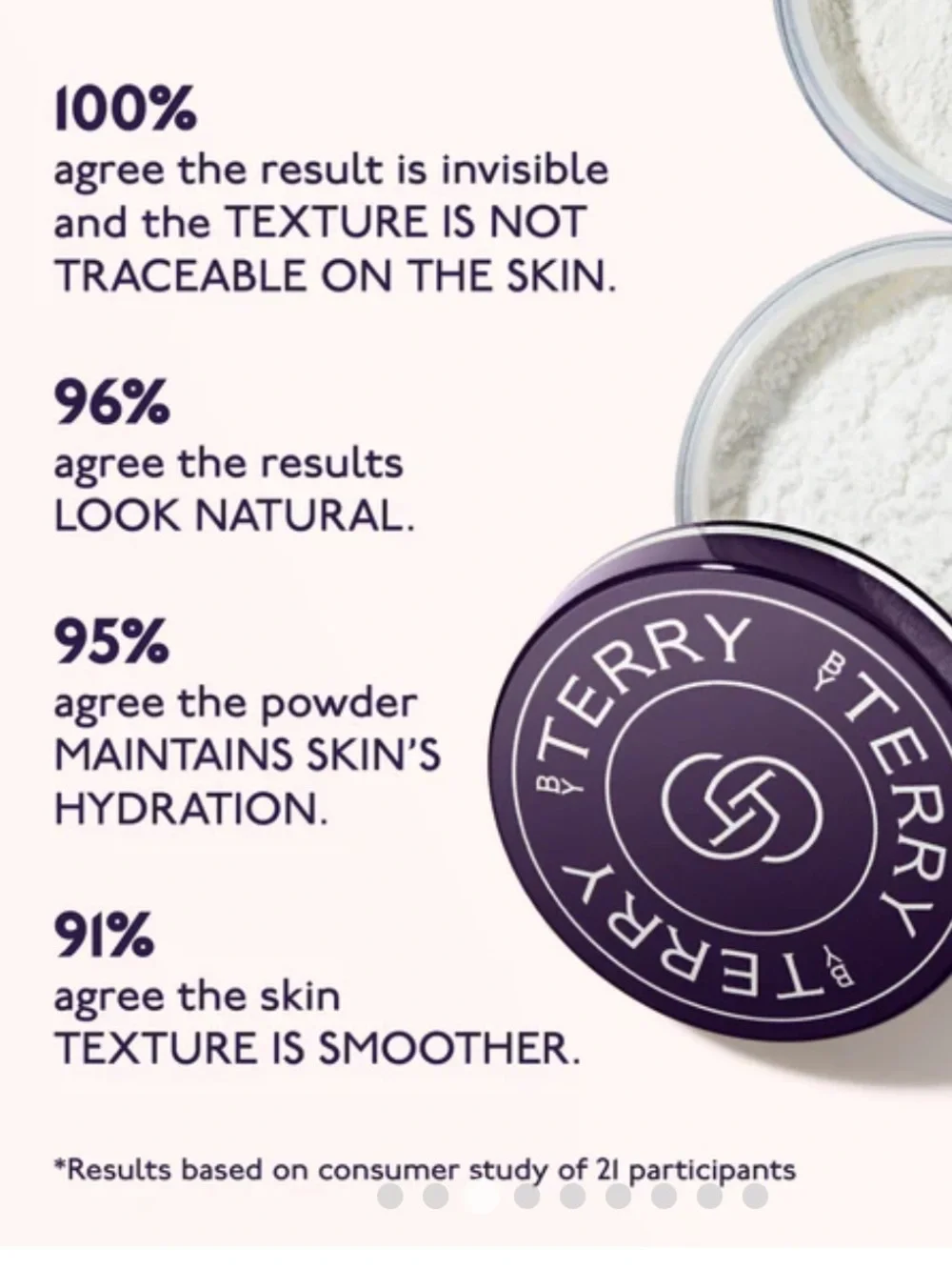 By Terry HYALURONIC HYDRA-POWDER invisible matte no lines no pores hydrates